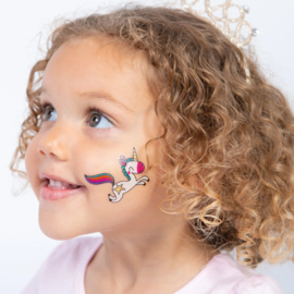 44 Einhorn Klebe Tattoos mit Goldfolie