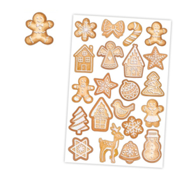 Puffy Stickers Gingerbread