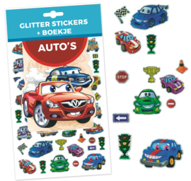 Stickervel Auto's + Boekje om de Stickers in te Plakken