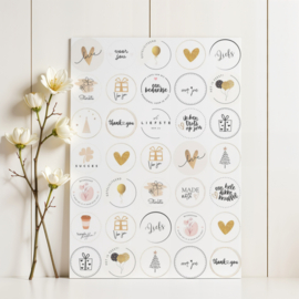 Cadeau Stickers voor Diverse Gelegenheden - 35 stickers