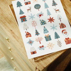 Kerst Stickers - Wonderful Christmas