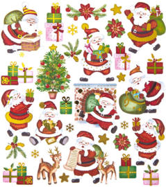 Luxury Christmas Stickers with Gold Foil - 32 Stickers