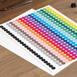 Dots Stickers 16 Colours! 1104 Stickers