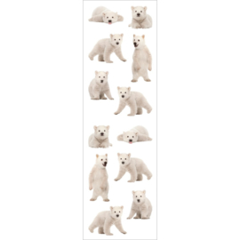 Schattige IJsberen - 12 Stickers