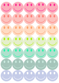 Stickervel Summer Smileys - 35 stickers