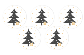 Kerst Sluitzegels (5 stickers)