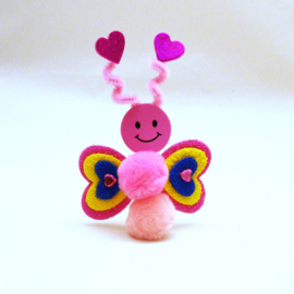 30 Schaumstoffaufkleber Smileys mit und ohne Glitter