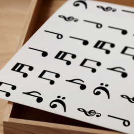 Autocollants notes de musique