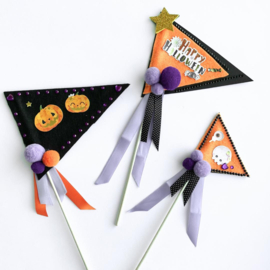 Happy Halloween met Goudfolie - 32 Stickers