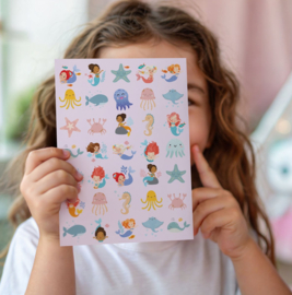 Beloningssysteem Zeemeermin - 5 Beloningskaarten, 105 Stickers & Plasdiploma