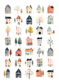 Huisjes Stickers