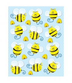 Aufkleber in Bienenform - 12 Aufkleber