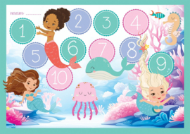 Beloningssysteem Zeemeermin - 5 Beloningskaarten, 105 Stickers & Plasdiploma