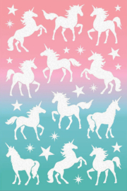 Unicorn Stickers met Glitters