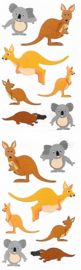 Beestjes Down Under - 14 Stickers