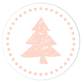 Pink Christmas Sluitzegels (5 stickers)