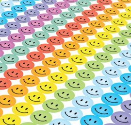 Smiley Stickers Pastel 10mm- 1104 Autocollants