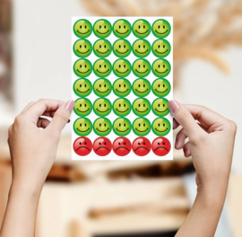 Groen en een Beetje Rood Beloningsstickers - 35 Stickers