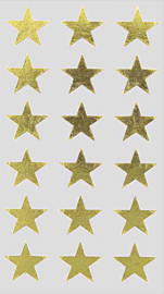 Gouden Sterren Stickers - 3 Maten - 200 Stickers