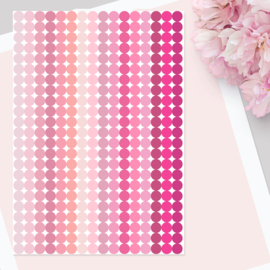 10 mm Dots Stickers Perfectly Pink