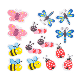 Foam Stickers Insectenvriendjes - 75 Stickers