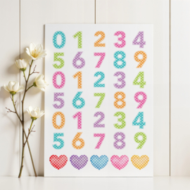 Polkadot Cijfer Stickers