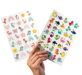 2 Grote Stickervellen Dino's