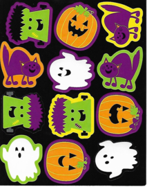 Halloween Fun  - 12 Stickers