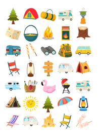 2 Grote Stickervellen BBQ en Kamperen
