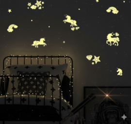 Glow in the Dark Stickers Unicorns