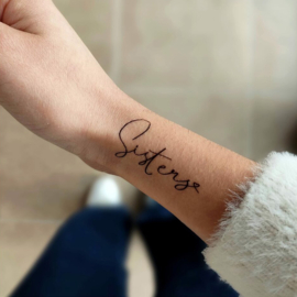 5 Temporary Tattoos Sisters