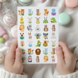 Lezende Diertjes Stickers