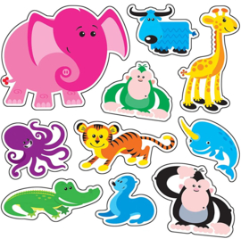 Safaridieren - 20 stickers