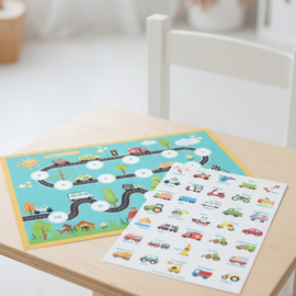 Beloningssysteem Voertuigen –  4 Grote Beloningskaarten en 105 Stickers