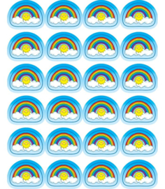 Zonnige Regenbogen - 24 Stickers