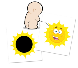 Verkleurende Plasstickers Zomerzon- 3 Stickers