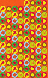 Herbstblätter - 100 Sticker