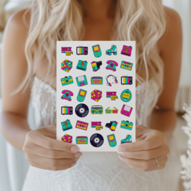 Stickervel Back to the 90's - 35 stickers