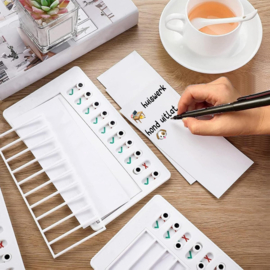 Planbord met Stickers - Herbruikbaar - Wit