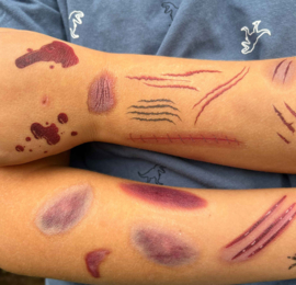 100 tatouages adhésifs pour Halloween