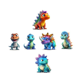 Dinosaurier-Aufkleber - 30 große Aufkleber