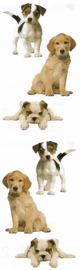 Beaux chiots - 6 autocollants