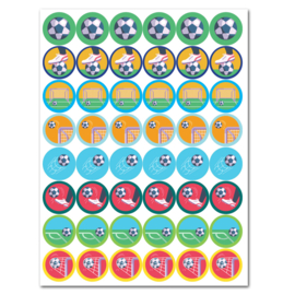 Stickervel Voetbal - 48 Stickers