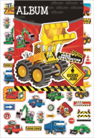 Stickervel Voertuigen + Boekje om de Stickers in te Plakken