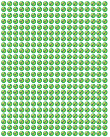 Belohnungssticker Grüne Finken klein 10mm- 368 Sticker