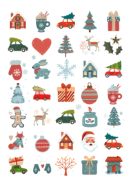 Stickervel Christmas Memories - 35 stickers