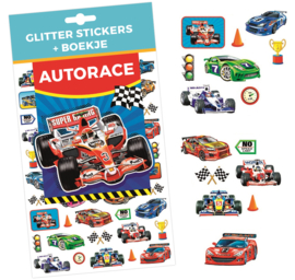 Stickervel Autorace + Boekje om de Stickers in te Plakken