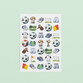 2 Grote Stickervellen Voetbal