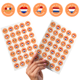 2 Grote Stickervellen Made in the Netherlands