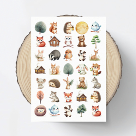 Gezelligheid in het Bos Stickers